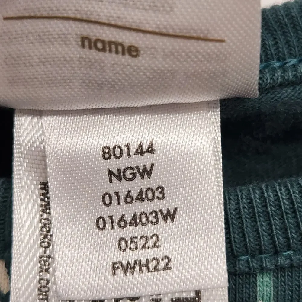 Hannah Anderson Holiday Long Sleever Pointsetta Patch‎ A-line Green Dress Girl 4